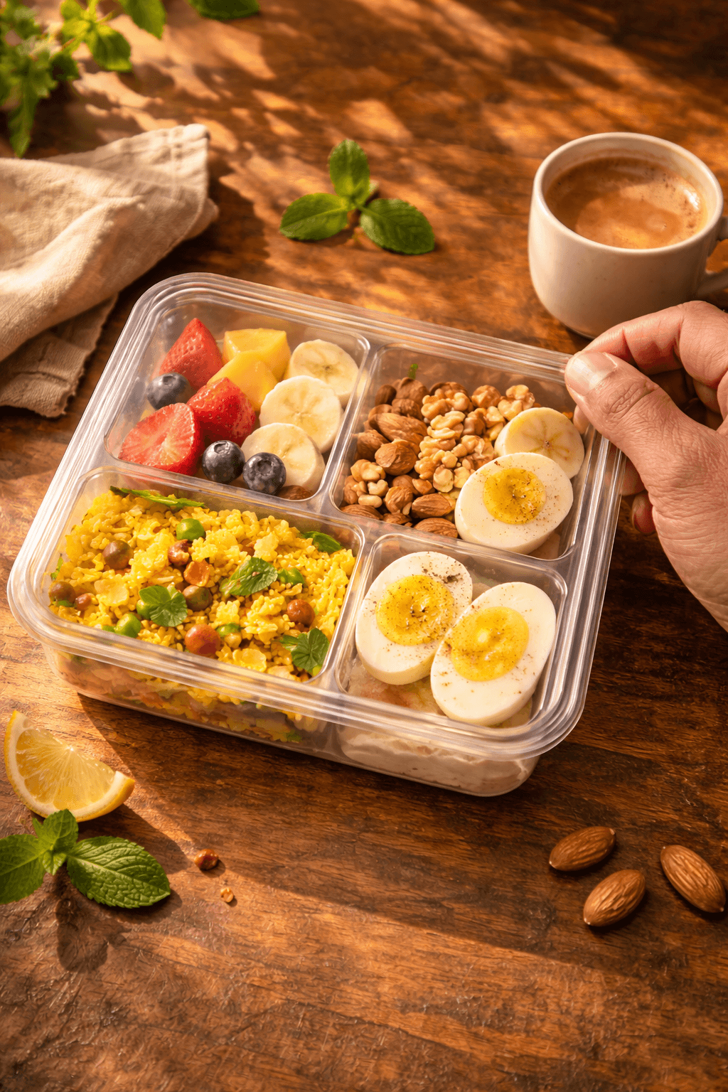 Himanshu Shourabh founder of Morning Nutriz with fresh breakfast